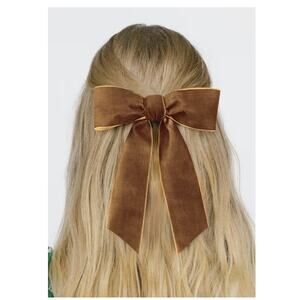 Copper Velvet Ribbon 1.5'' 25 Yards for Christmas Tree, Gift Wrapping, Flower Bo